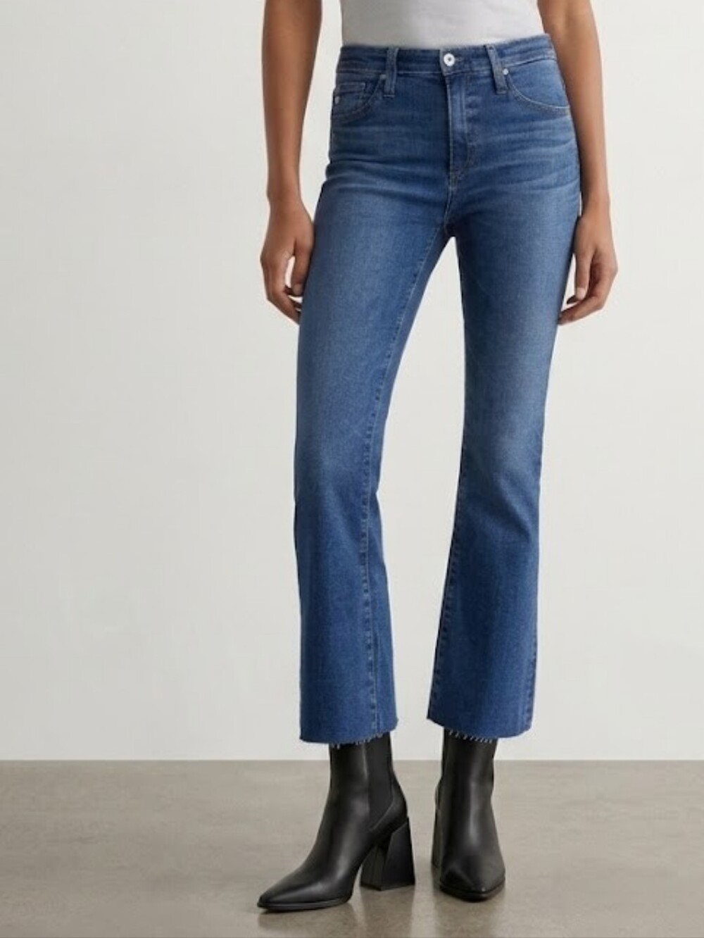AG Adriano Goldschmied Farrah Boot Crop Jeans Size 30